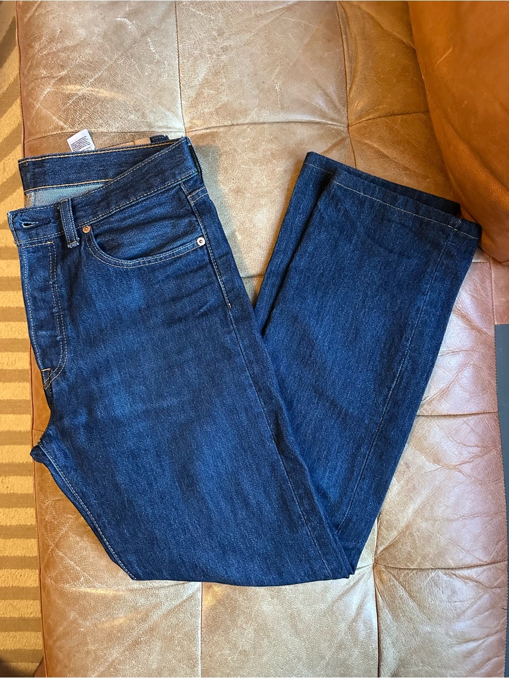 Levi’s 501 32x34 Dark Blue Denim Jeans - Classic Straight Fit